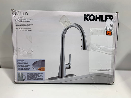 Kohler Guild Pull-down Kitchen Sink Faucet with Three-function Sprayhead