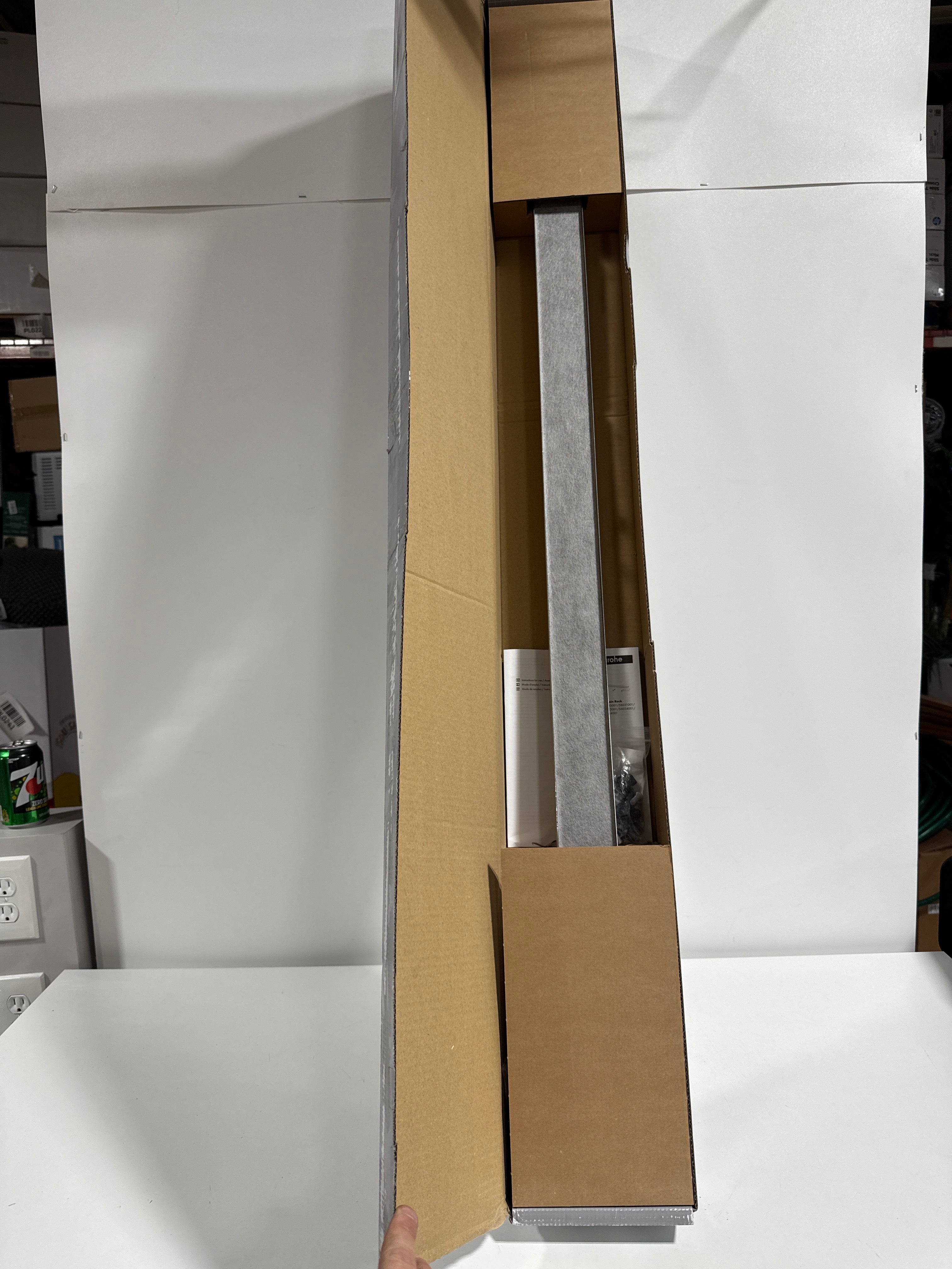 Hansgrohe 56034 RainDrain Rock Trim Flex 47-1/4’’ Cut to Size and Tileable Chrome - *Plumbing