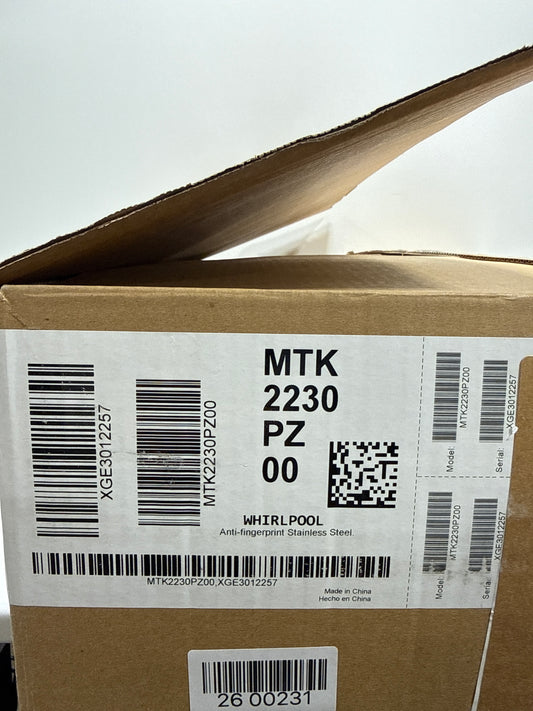 Whirlpool MTK2230P 30 Inch Wide Trim Kit for Countertop Microwave Fingerprint Resistant Stainless Steel