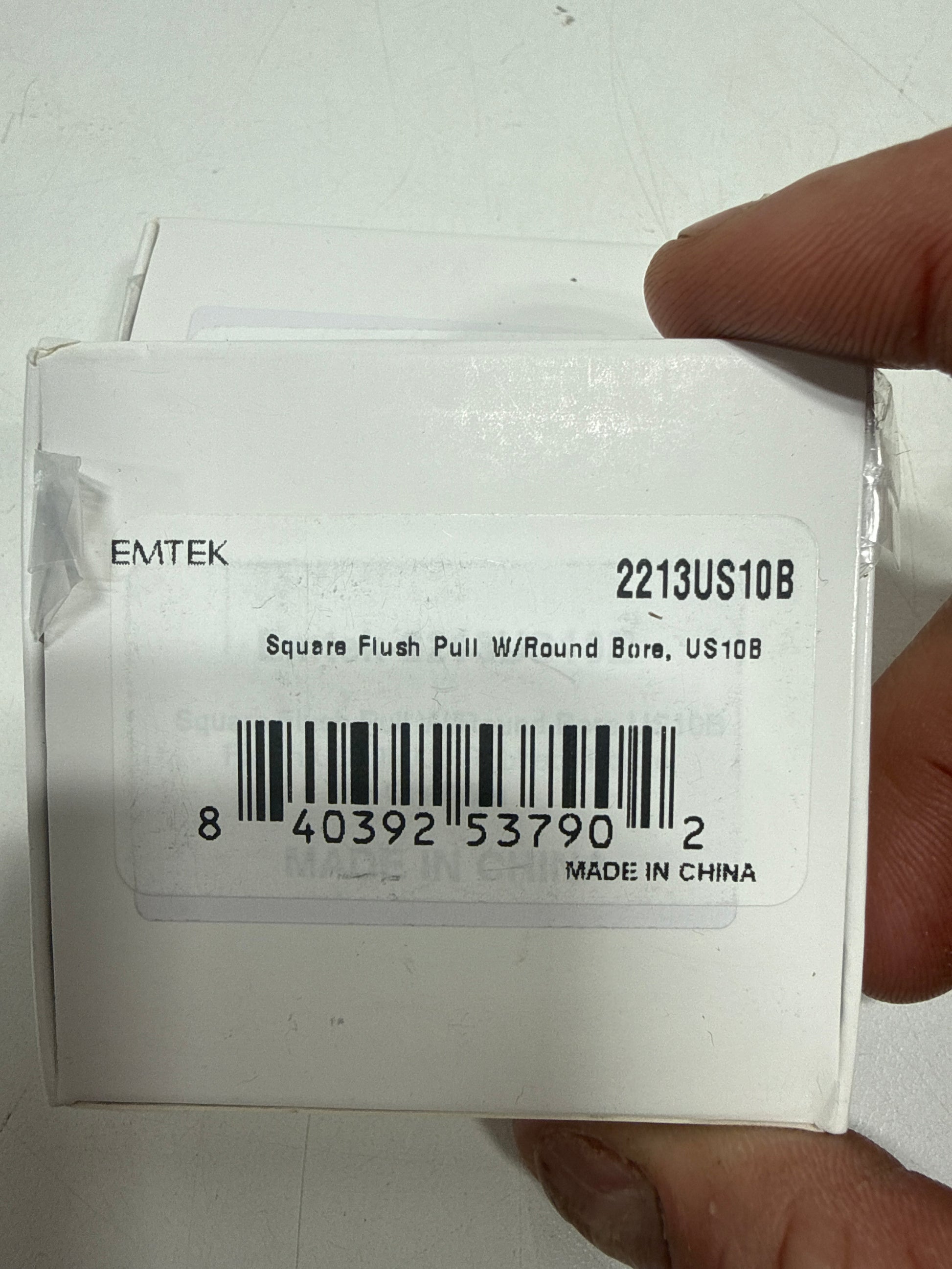 2 x Emtek 2213 Square 2-1/2 Inch Square Flush Door Pull Oil Rubbed Bronze - *Tools Hardware & Misc