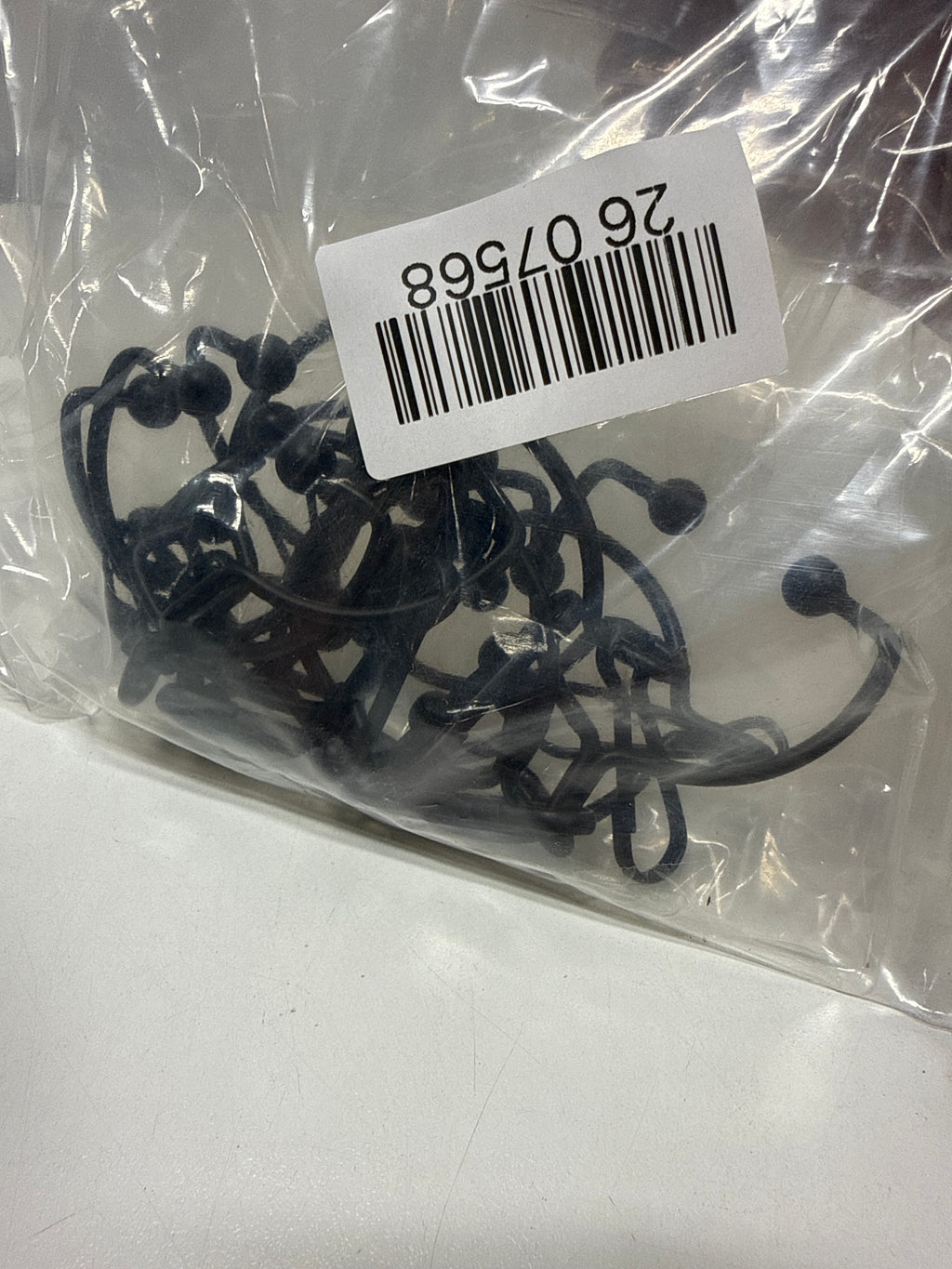 Signature Hardware 939199 Open Shower Curtain Rings - Set of 12 Matte Black