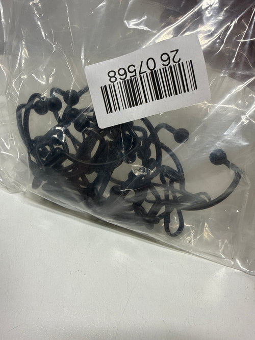 Signature Hardware 939199 Open Shower Curtain Rings - Set of 12 Matte Black