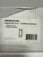 Miseno MBD5830 7" Long Center to Center Barn Door Handle/Pull Set - Champagne Brass