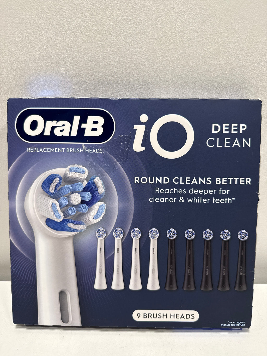 9 x Oral-B iO Deep Clean Replacement Toothbrush Head