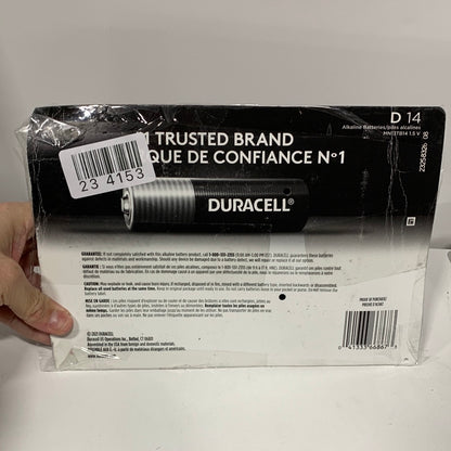 Duracell D 1.5V Coppertop Alkaline D14 Batteries - 14 Pack