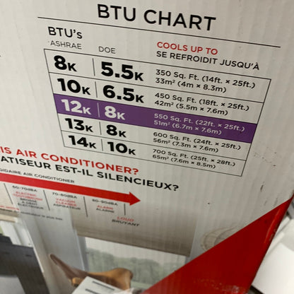 Used Frigidaire 3-in-1 Connected Portable Room Air Conditioner 12 000 BTU (ASHRAE) / 8 000 BTU (DOE)