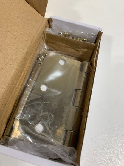 8 x Emtek 91033 3.5" x 3.5" Plain Bearing 5/8" Radius Corners Mortise Hinge - Pair, French Antique