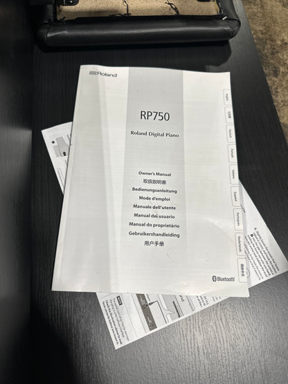 Used Roland RP750 Digital Piano Bundle
