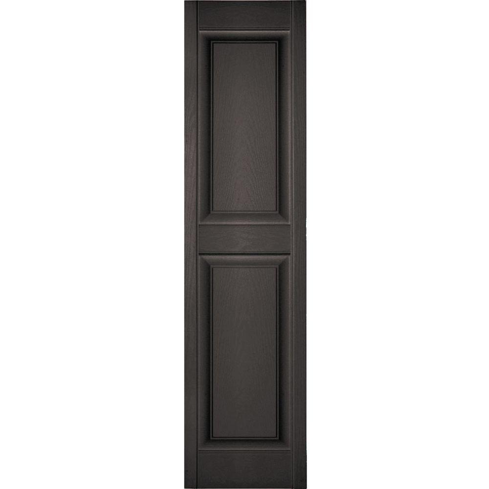 Ekena Millwork 14 3/4 W X 59 H Lifetime Vinyl Standard Two Equal Panels - *Home Decor & Curtains