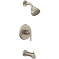 Moen UT2903EP Gibson Tub and Shower Trim Package with 1.75 GPM Single Function Shower Head Brushed Nickel Showers Tub