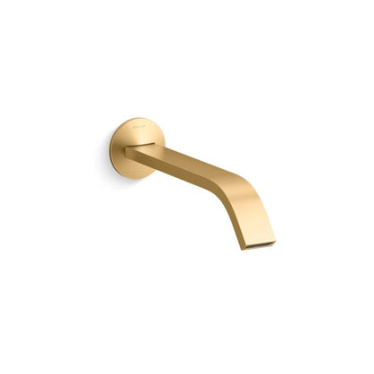 Scratched KOHLER Components Wall-mount Bathroom Sink Faucet Spout with Ribbon Design, 1.2 Gpm