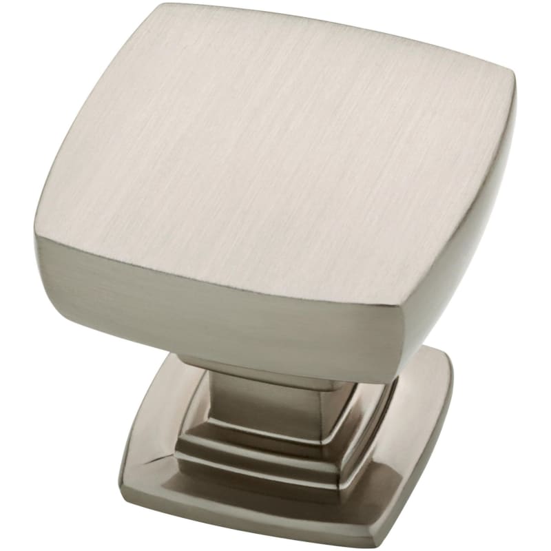 (40-Pack) Parow 1-1/8 in. (29mm) Classic Square Cabinet Knobs in Satin Nickel with Antimicrobial Properties