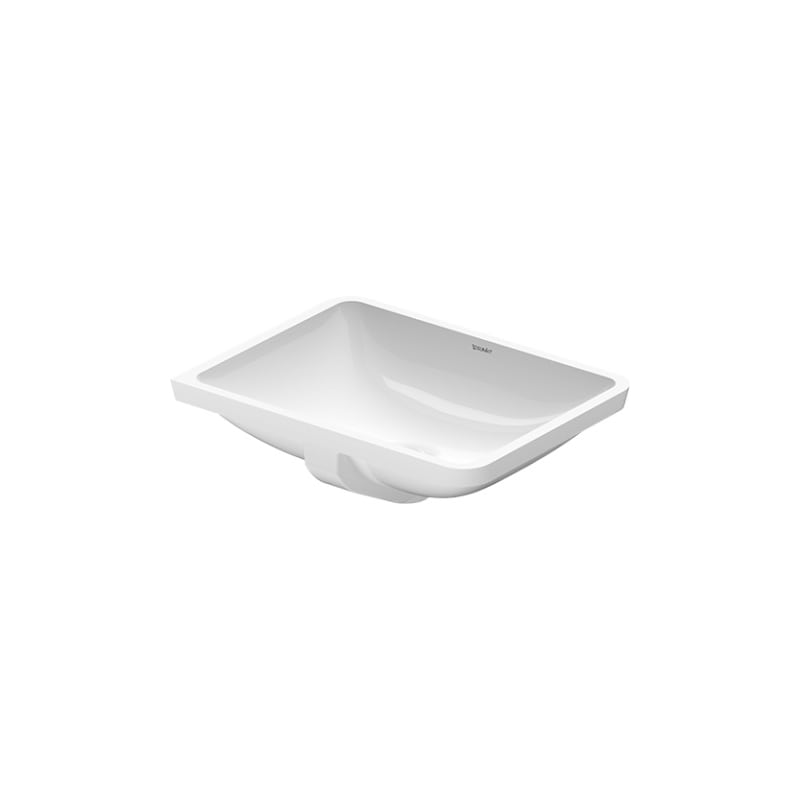 Duravit 030549-0HOLE Starck 3 20-7/8" Rectangular Ceramic Undermount Bathroom Sink