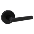 Kwikset 720MILRDT Milan Passage Door Lever Set with Round Rose Matte Black Door - *Tools Hardware & Misc