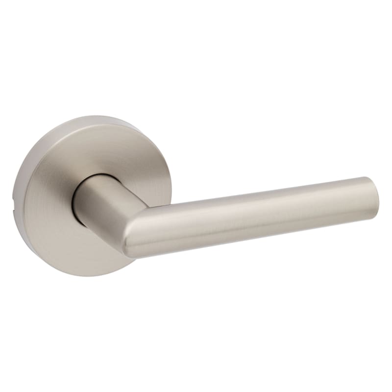 Kwikset Milan Round Passage Lever Doorknob Satin Nickel