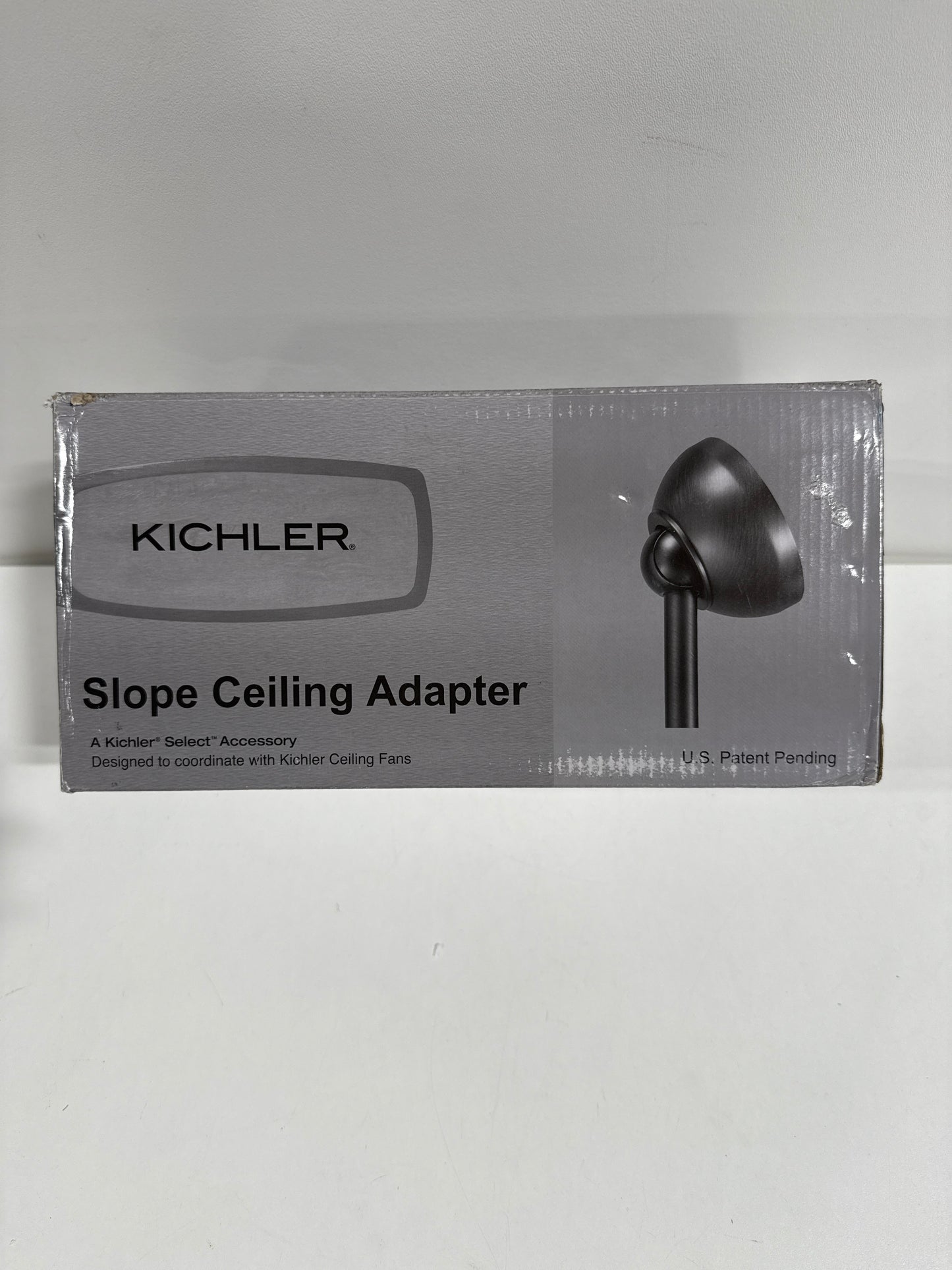 Kichler 337005SBK Fan Accessory Ceiling Fan Slope Adapter in Satin Black