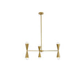 Elegant Lighting Cade 34 Inch 6 Light Chandelier Cade - LD650D34BR - Mid-Century Modern