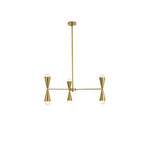 Elegant Lighting Cade 34 Inch 6 Light Chandelier Cade - LD650D34BR - Mid-Century Modern