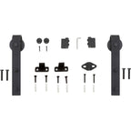 Miseno MBDH0005DR2 Bent Strap Second Barn Door Mounting Hardware Kit Black