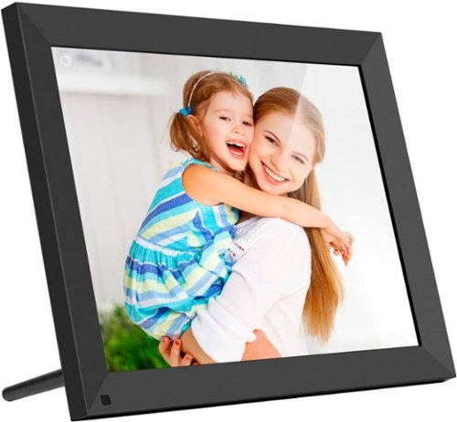 Aluratek - 15" Touchscreen LCD Wi-Fi Digital Photo Frame - Black