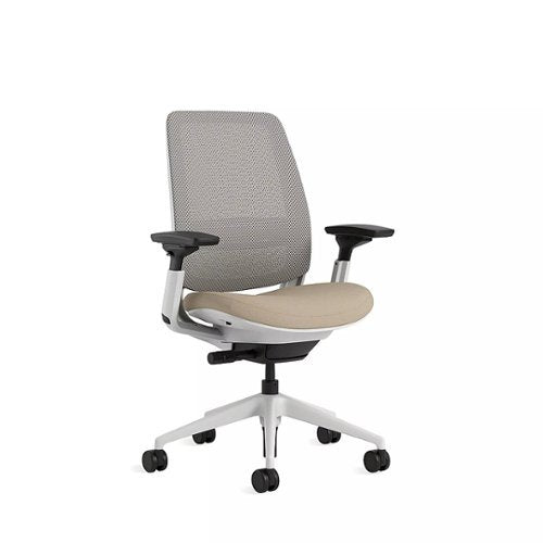 Steelcase - Series 2 3D Airback Chair with Seagull Frame - Oatmeal/Nickel