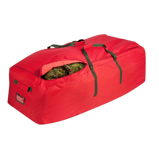 Honey-Can-Do Polyester 10 Extra Large Rolling Holiday Tree Storage Bag Red