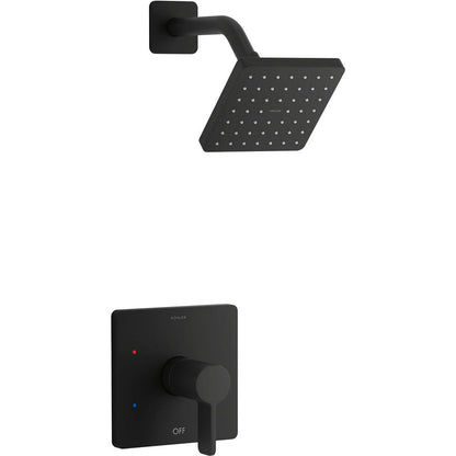 Kohler K-TS23503-4 Parallel Shower Only Trim Package with 2.5 GPM Single Function Shower Head Matte Black