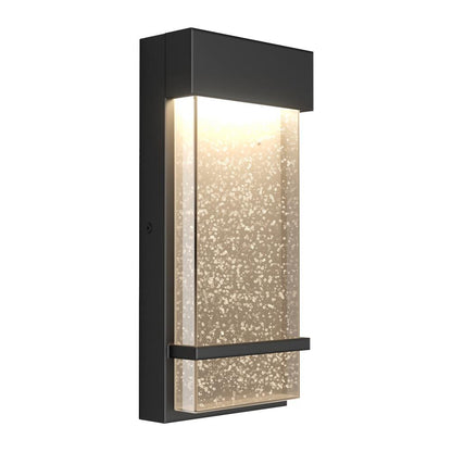 Skyler Black Modern 3 CCT Integrated LED Outdoor Hardwired Garage and Porch-Light Lantern Sconce