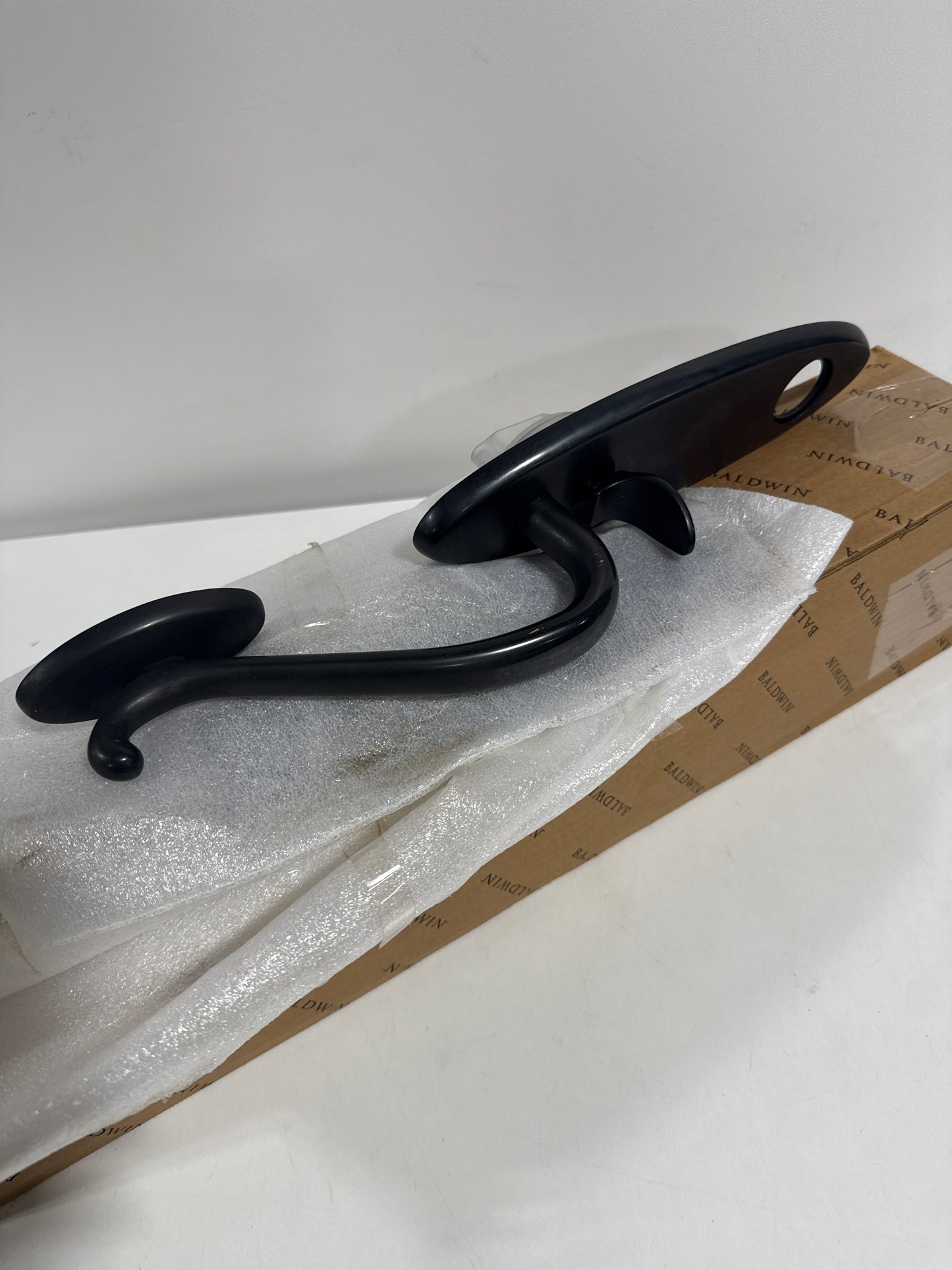 Scratch Baldwin 85360.ENTR Blakely One Piece Single Cylinder Keyed Entry Handleset with 5025 Interior Knob from the Estate Collection Oil Rubbed Bronze Door