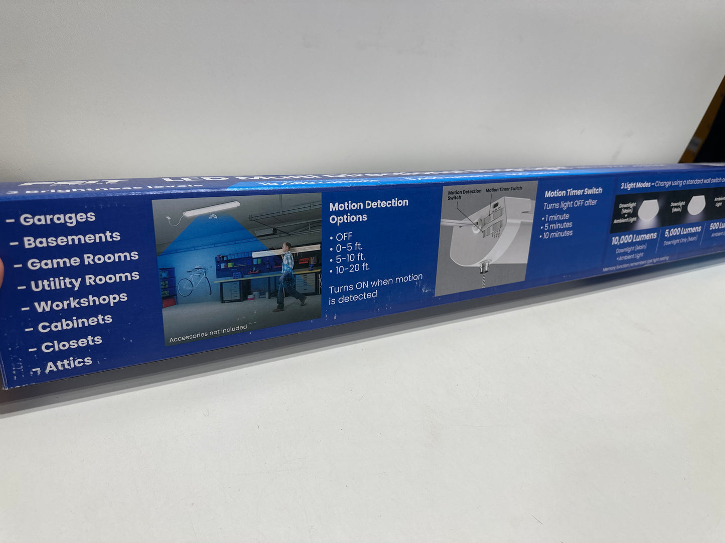 Feit 10,000 Lumen Multi-Directional Shop Light Motion Detection