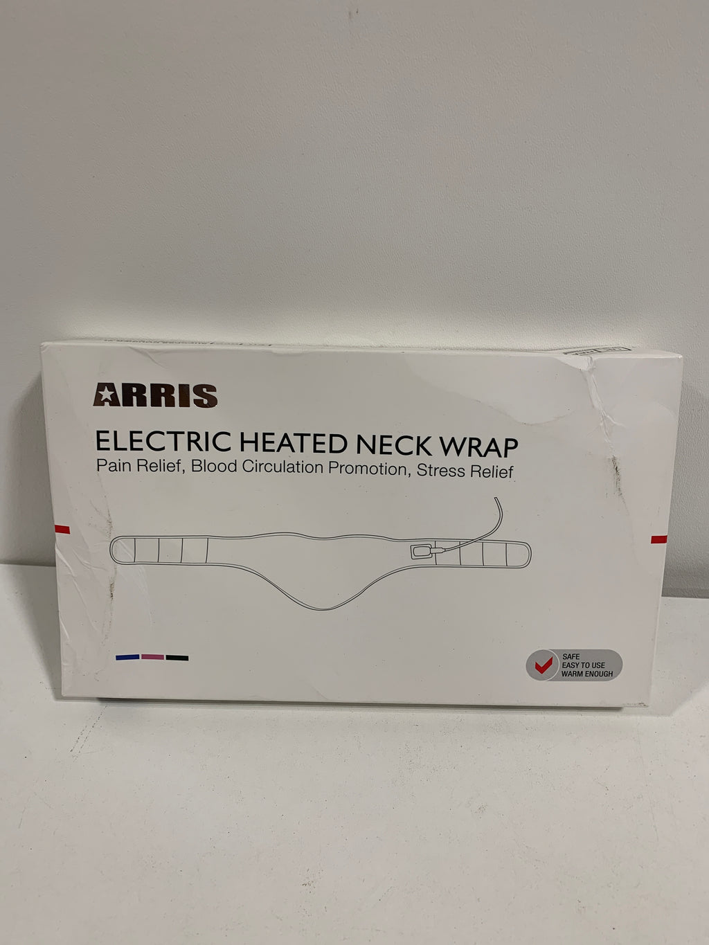 Neck Heating Pad Arris Heated Neck Wrap with Adjustable Time and Temperature Control USB Powered Neck Pain Relief