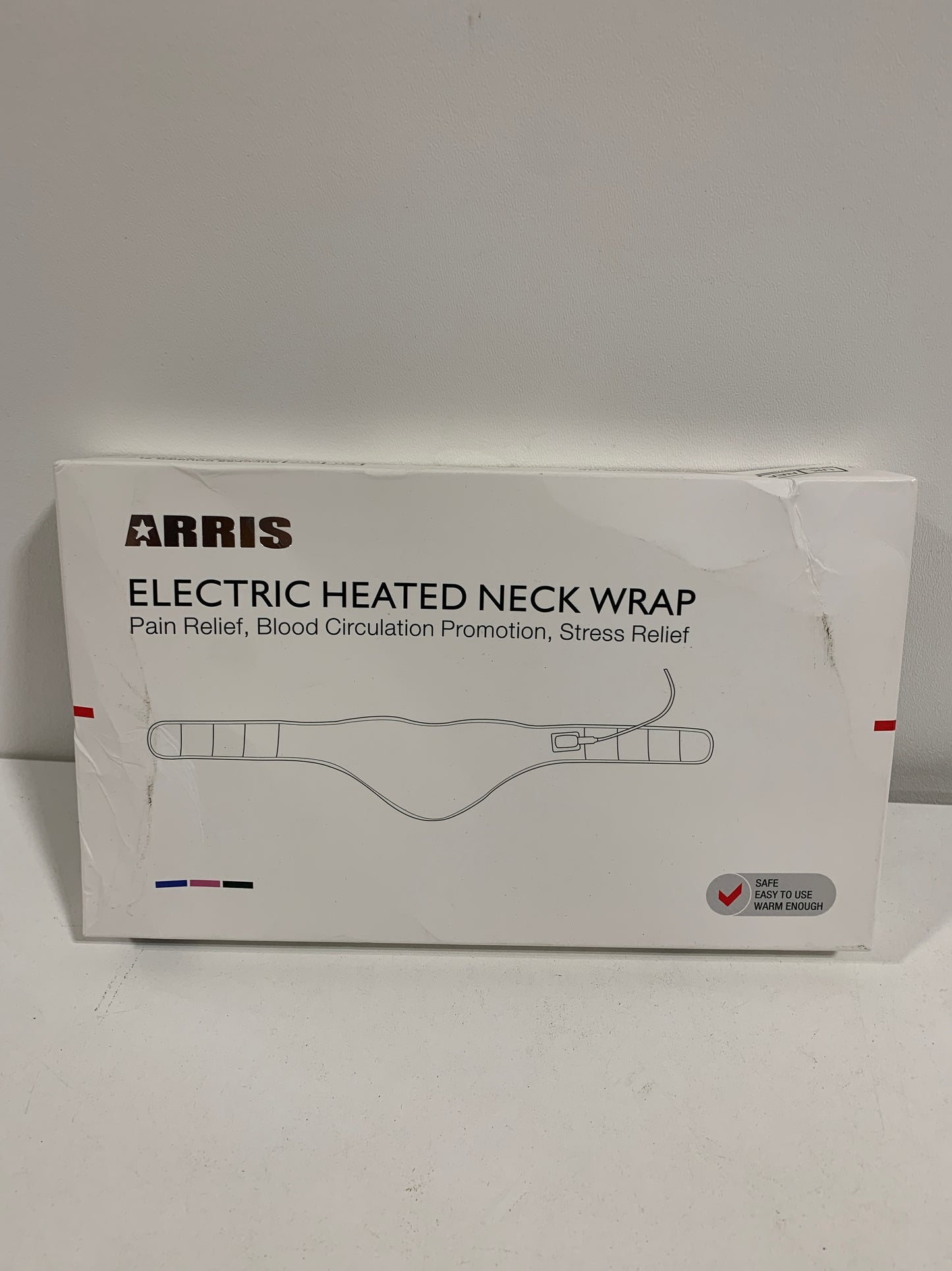 Neck Heating Pad Arris Heated Neck Wrap with Adjustable Time and Temperature Control USB Powered Neck Pain Relief