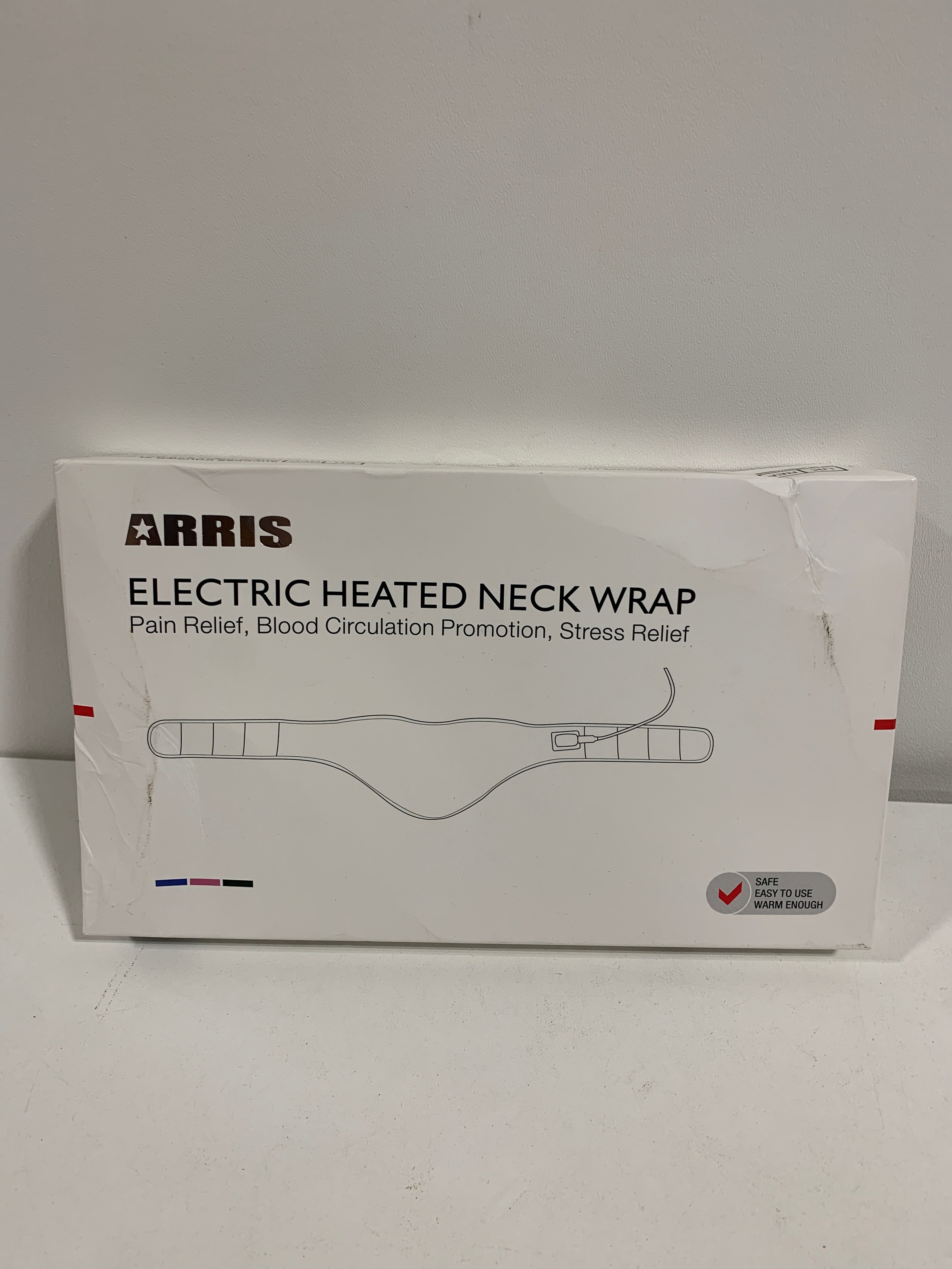 Neck Heating Pad Arris Heated Neck Wrap with Adjustable Time and Temperature Control USB Powered Neck Pain Relief