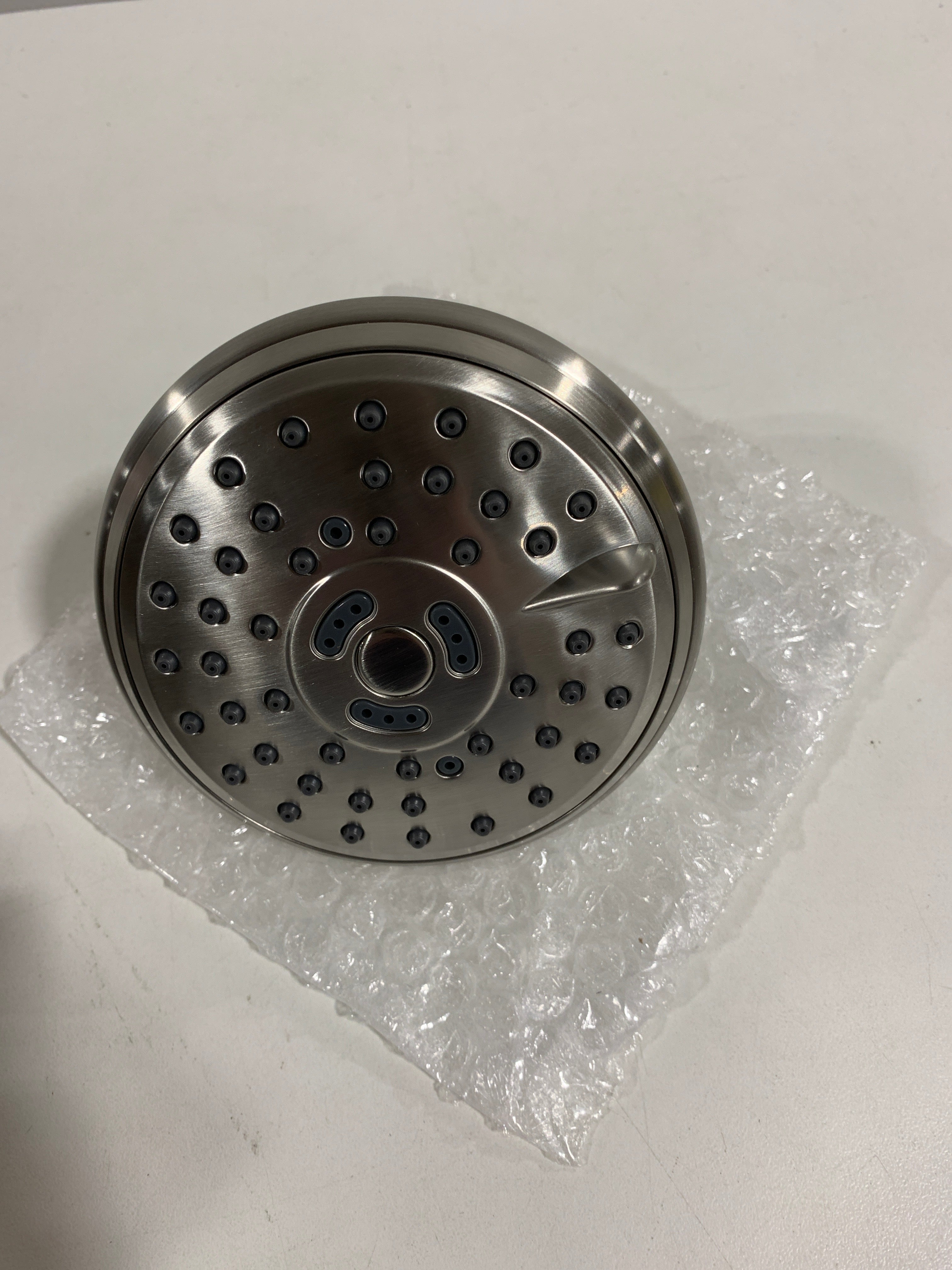 Signature Hardware 948950-5-1.8 1.75 GPM Round Multi Function Shower Head Brushed Nickel - *Plumbing