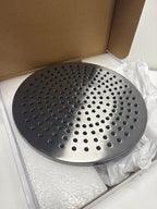 Delta Faucet Single-Spray Raincan Shower Head, Black, Rainfall, Round, Metal Shower Head, 2.5 GPM Flow Rate, Lumicoat Black Stainless 52158-KS-PR25