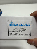 2 x Deltana S44R51B Value Choice for Indoor Applications Steel 4-Inch x 4-Inch x 5/8-Inch Radius Hinge