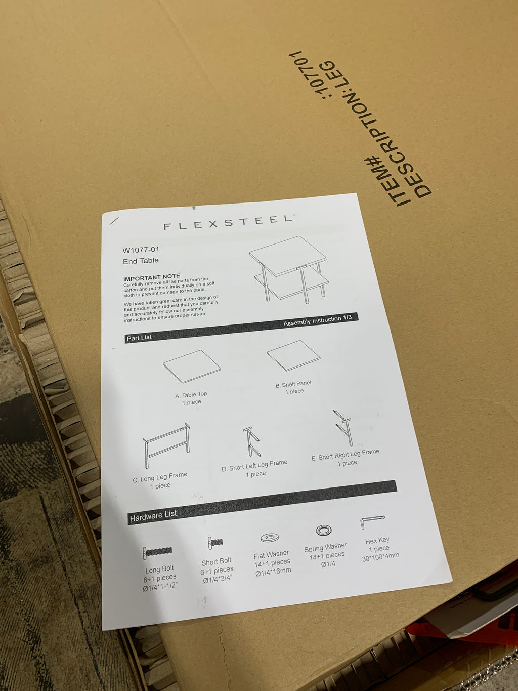 Flexsteel W1077-01 End Table - *Furniture & Organization