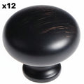12 x Hickory Hardware Cottage Collection Knob 1-1/4 Dia. - Vintage Bronze