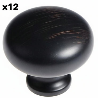 12 x Hickory Hardware Cottage Collection Knob 1-1/4 Dia. - Vintage Bronze