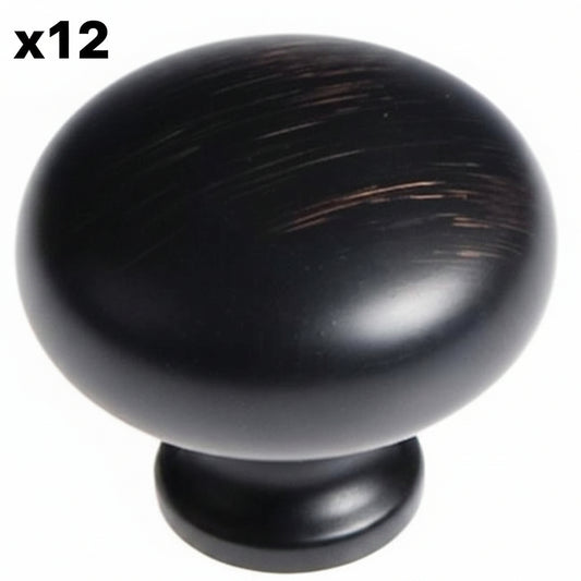 12 x Hickory Hardware Cottage Collection Knob 1-1/4 Dia. - Vintage Bronze