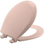 Bemis 500EC 063 Toilet Seat with Easy Clean & Change Hinges, 1 Pack Round, Venetian Pink