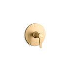 Kohler K-TS74042-4 Hint Function Pressure Balanced Valve Trim Only with Single Lever Handle - Less Rough in Vibrant Brushed Moderne Brass