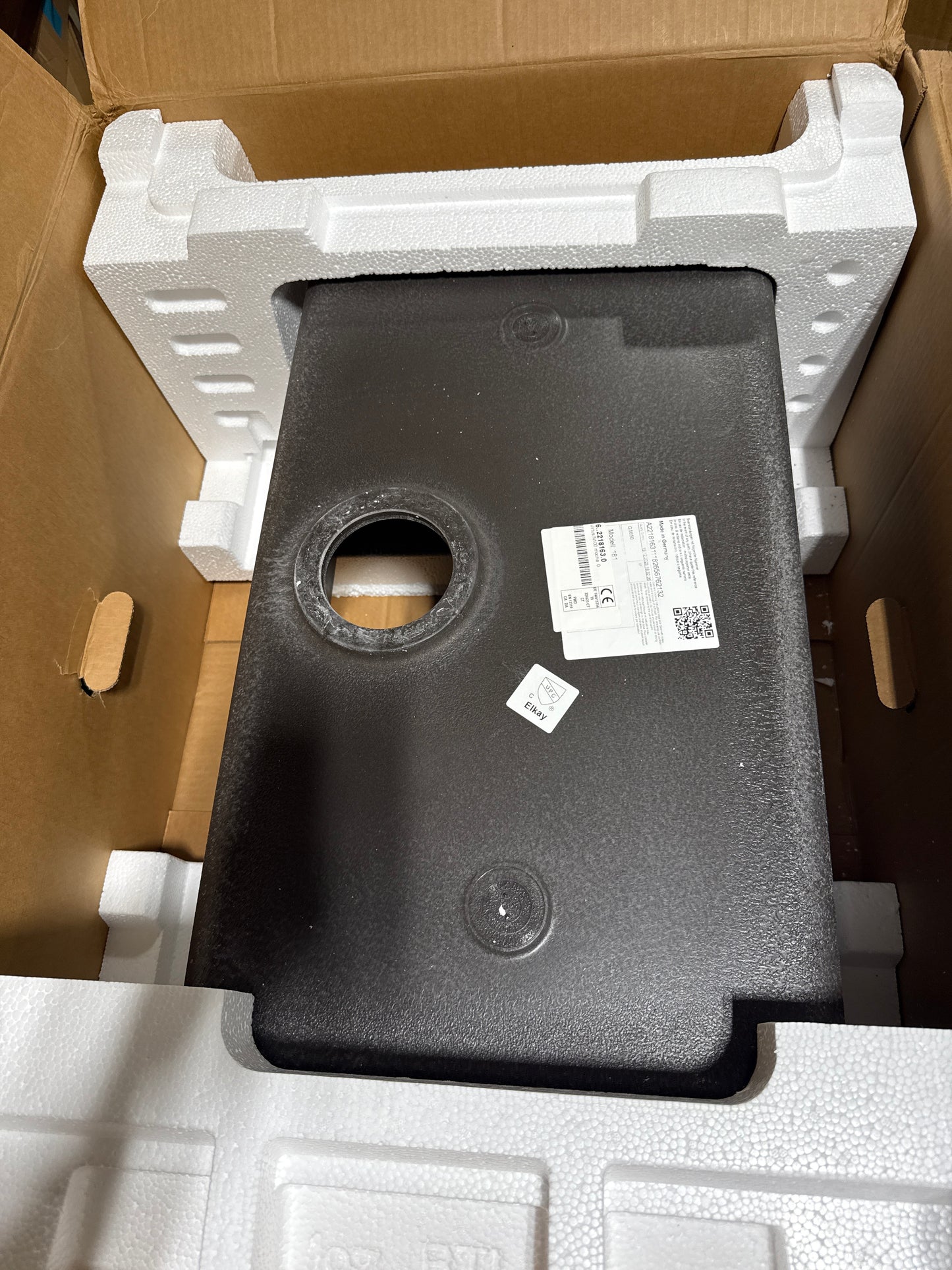 Elkay ELGRU13022 Quartz Classic 29-1/2’’ Undermount Single Basin Quartz Composite Kitchen Sink - Mocha - *Plumbing