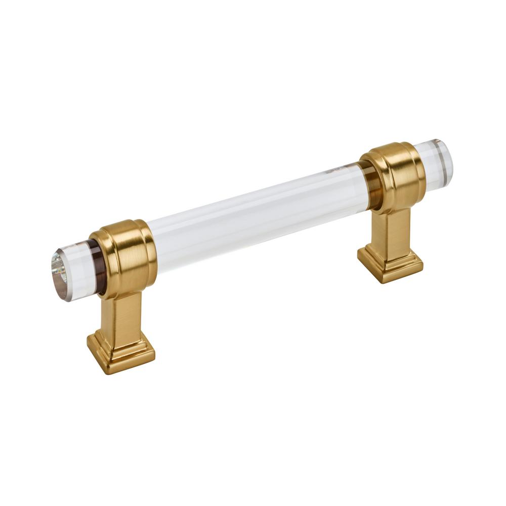 3 x Amerock BP36654 Glacio 3-3/4 Inch Center to Center Bar Cabinet Pull Champagne Bronze