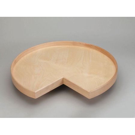 Rev-A-Shelf Lazy Daisy 32’’ Natural Wood Tall Kidney Lazy Susan for Corner Base Cabinets with Swivel Bearing - *Tools