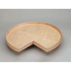 Rev-A-Shelf Lazy Daisy 32’’ Natural Wood Tall Kidney Lazy Susan for Corner Base Cabinets with Swivel Bearing - *Tools