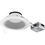 Juno JPDZ6JB RDB1 WWH M6 Podz Series Canless LED Downlight, Switchable, Matte White, 6 Inch