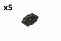 5 x Belwith Keeler B077995 Coventry 1-3/4’’ Wide Romanesque Knob Backplate Matte Black - *Tools Hardware & Misc