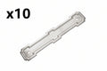 10 x Belwith Keeler B077998 Coventry 5-1/16’’ Center to Center Romanesque Cabinet Handle Backplate Satin Nickel