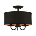 Livex Lighting 45127-04 Winchester Semi-Flush Black - *Lighting & Electrical